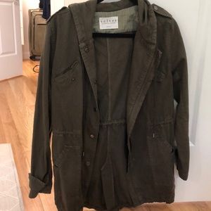 Cotton camo green casual jacket by Velvet